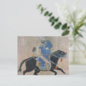 Mongol archer over horseback briefkaart (Staand voorkant)