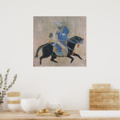 Mongol archer over horseback poster (Keuken)