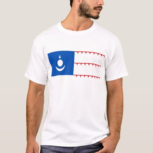 Mongol Empire Flag T-shirt (Voorkant)