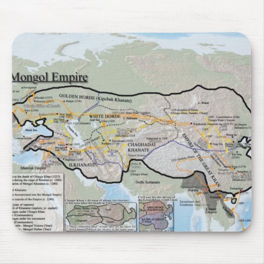 Mongol Empire Mousemat Muismat (Voorkant)