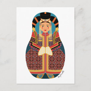 Mongol Matryoshka Briefkaart
