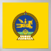 Mongol (Mongolian) emblem Poster (Voorkant)