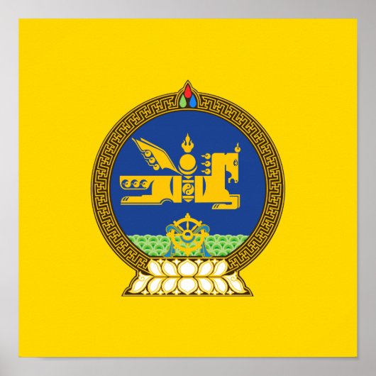 Mongol (Mongolian) emblem Poster (Voorkant)