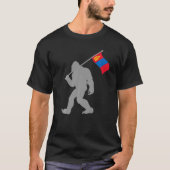Mongol Or Mongolian Flag On Mongolia Flag T-shirt (Voorkant)