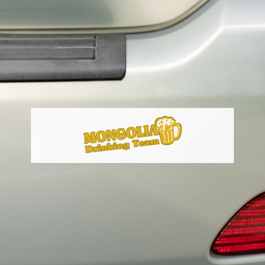 MONGOLIA BUMPERSTICKER (Op auto)