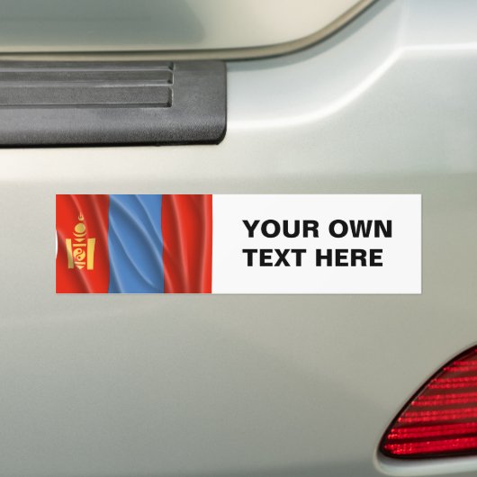 MONGOLIA BUMPERSTICKER (Op auto)
