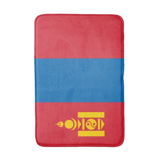 Mongolia Flag Badmat (Voorkant Verticaal)