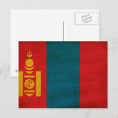 Mongolia Flag Briefkaart (Voorkant / Achterkant)