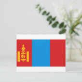 Mongolia Flag Briefkaart (Staand voorkant)