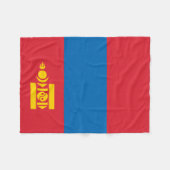 Mongolia Flag Fleece Deken (Voorkant (Horizontaal))