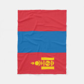 Mongolia Flag Fleece Deken (Voorkant)