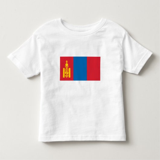 Mongolia Flag Kinder Shirts (Voorkant)