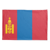 Mongolia Flag Kussensloop (Achterkant)