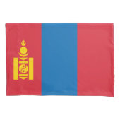 Mongolia Flag Kussensloop (Voorkant)