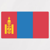 Mongolia Flag Labels (Design 2)