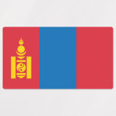 Mongolia Flag Labels (Design 1)