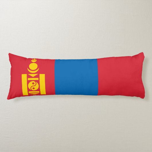 Mongolia Flag Lichaamskussen (Voorkant)