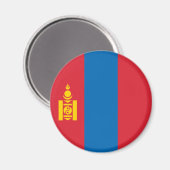 Mongolia Flag Magneet (Voorkant / Achterkant)