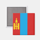 Mongolia Flag Magnet (Voorkant / Achterkant)