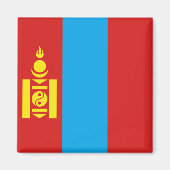 Mongolia Flag Magnet (Voorkant)