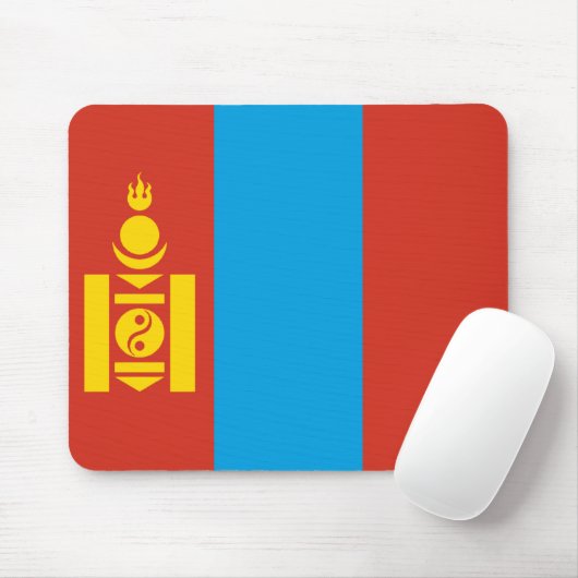 Mongolia Flag Mousepad Muismat (Met muis)