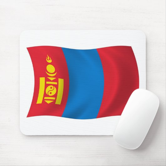 Mongolia Flag Mousepad Muismat (Met muis)