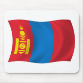 Mongolia Flag Mousepad Muismat (Voorkant)