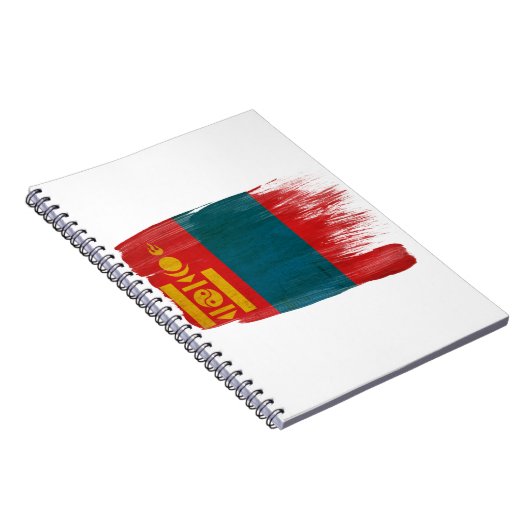 Mongolia Flag Notitieboek (Rechterzijde)