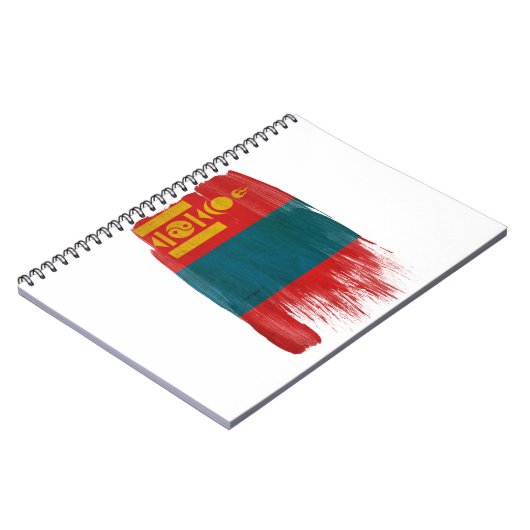 Mongolia Flag Notitieboek (Linkerzijde)