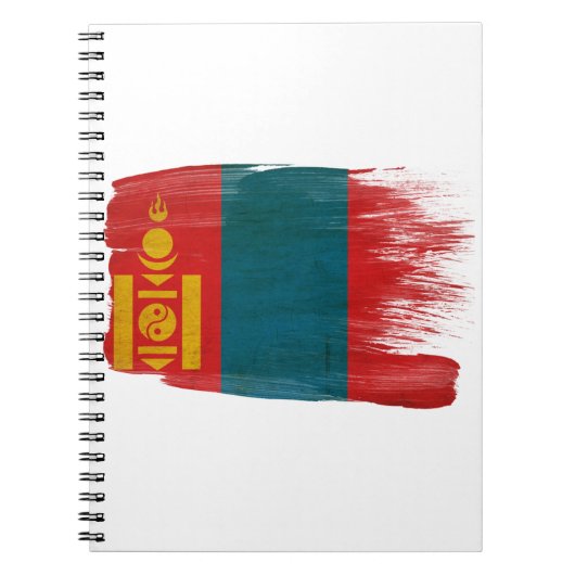 Mongolia Flag Notitieboek (Voorkant)