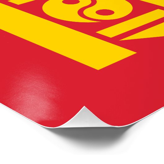 Mongolia Flag Perfect Poster (Hoek)