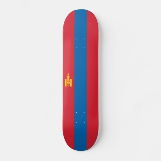 Mongolia Flag Persoonlijk Skateboard (Voorkant)