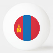 Mongolia Flag Pingpongbal (Achterkant)