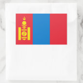 Mongolia Flag Rechthoekige Sticker (Tas)