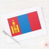 Mongolia Flag Rechthoekige Sticker (Envelop)