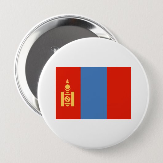 Mongolia Flag Ronde Button 4,0 Cm (Voorkant /achterkant)