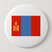 Mongolia Flag Ronde Button 4,0 Cm (Voorkant)