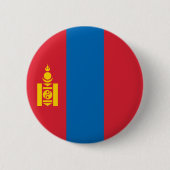 Mongolia Flag Ronde Button 5,7 Cm (Voorkant)
