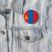 Mongolia Flag Ronde Button 5,7 Cm (In situ)