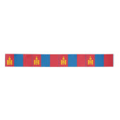 Mongolia Flag Satijnen Lint (Voorkant)
