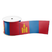 Mongolia Flag Satijnen Lint (Spoel)