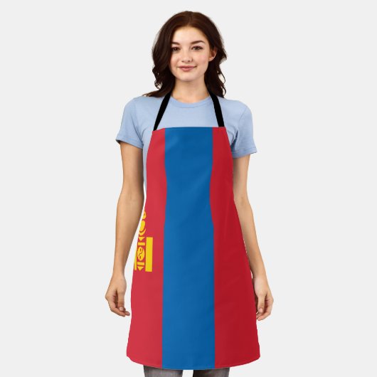 Mongolia Flag Schort (Gedragen)