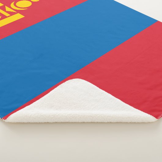 Mongolia Flag Sherpa Deken (3/4)