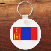 Mongolia Flag Sleutelhanger (Voorkant)