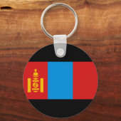 Mongolia Flag Sleutelhanger (Voorkant)