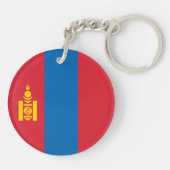 Mongolia Flag Sleutelhanger (Achterkant)