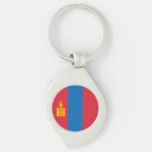 Mongolia Flag Sleutelhanger (Voorkant)