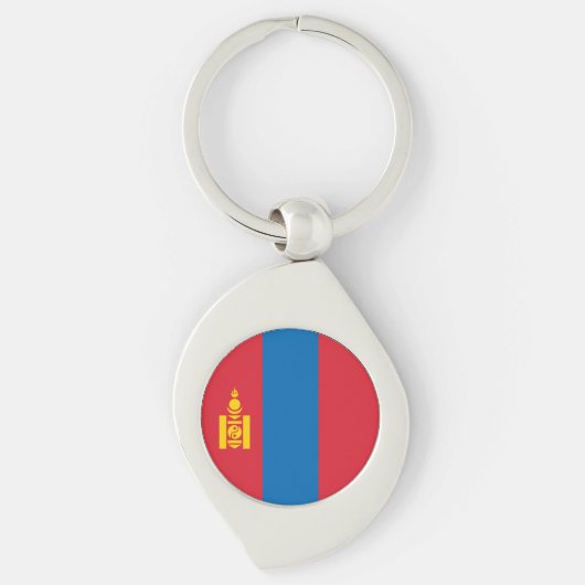 Mongolia Flag Sleutelhanger (Voorkant)