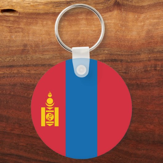 Mongolia Flag Sleutelhanger (Achterkant)