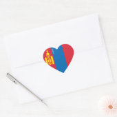 Mongolia Flag Splendid Patriotic Hart Sticker (Envelop)